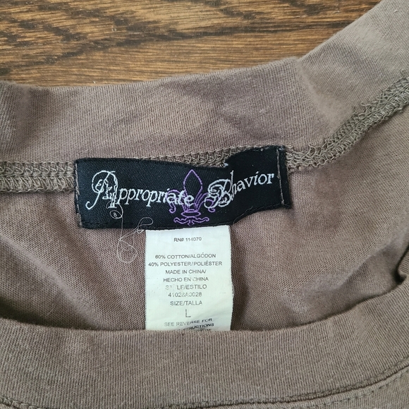 Vintage Appropriate Behavior women's t-shirt size L - Picture 2 of 6